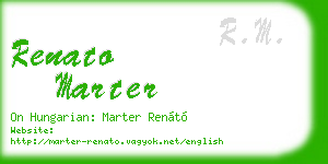 renato marter business card